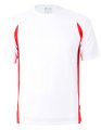 Heren Sportshirt Racer CONA SPORTS CS02 Wit-Rood